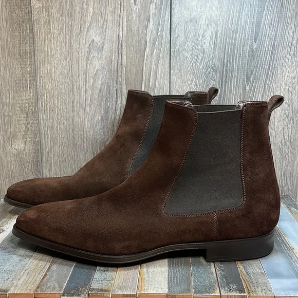MASSIMO EMPORIO Men’s Brown Suede Ankle Boots Sz 13