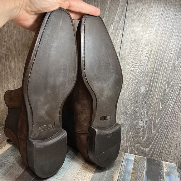 MASSIMO EMPORIO Men’s Brown Suede Ankle Boots Sz 13