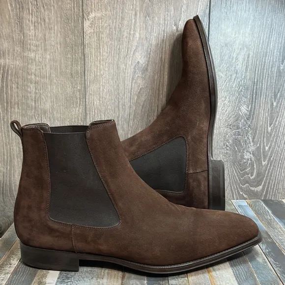 MASSIMO EMPORIO Men’s Brown Suede Ankle Boots Sz 13