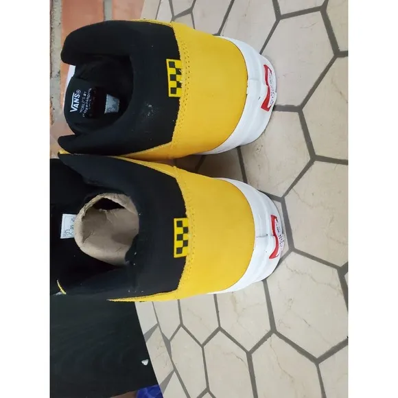 Men Sz 6.5 VANS SKATE HALF CAB Kobe Bruce Lee  Sneakers Black Yellow Rare