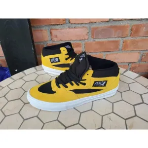 Men Sz 6.5 VANS SKATE HALF CAB Kobe Bruce Lee  Sneakers Black Yellow Rare