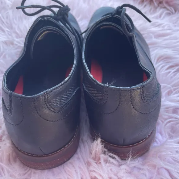 MENS ROCKPORT S Black Leather  Shoes Size 10 Comfort.