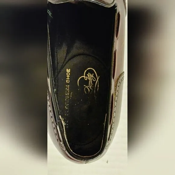Mens Size 8 D Florsheim Wingtip Tassel Loafers Slip‎ On Leather Burgundy