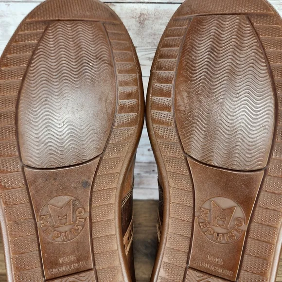 Mephisto Men's Leather Chestnut Brown Steve Urban Sneaker Shoes Size 9 US