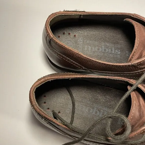 Mephisto Mobils mens shoes Size 8 Dark Brown leather Derby 1922 Air Bag System