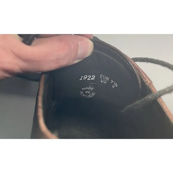 Mephisto Mobils mens shoes Size 8 Dark Brown leather Derby 1922 Air Bag System