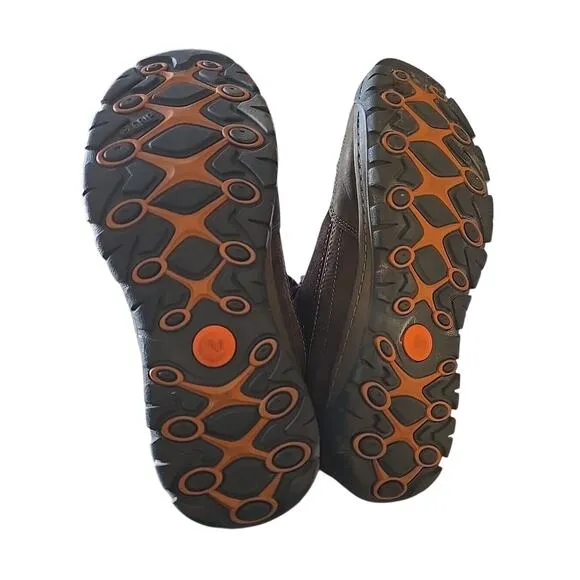 Merrell Traveler Sphere J42355 Brown Leather Trainers Shoes Men's Size 10.5