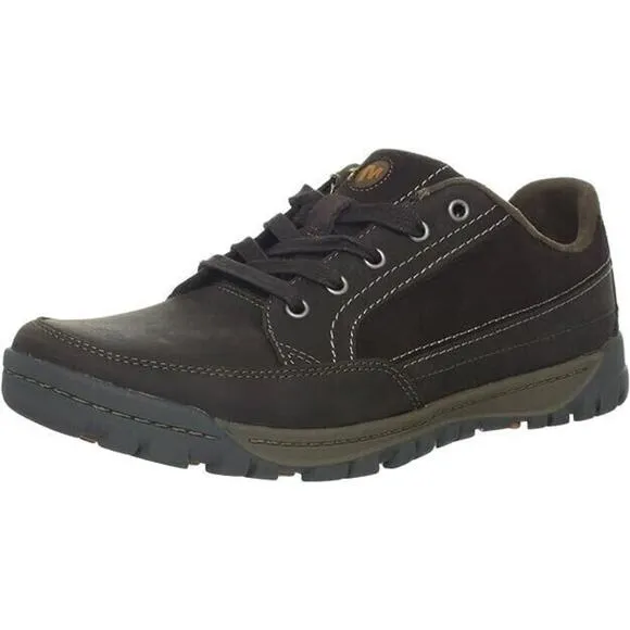 Merrell Traveler Sphere J42355 Brown Leather Trainers Shoes Men's Size 10.5