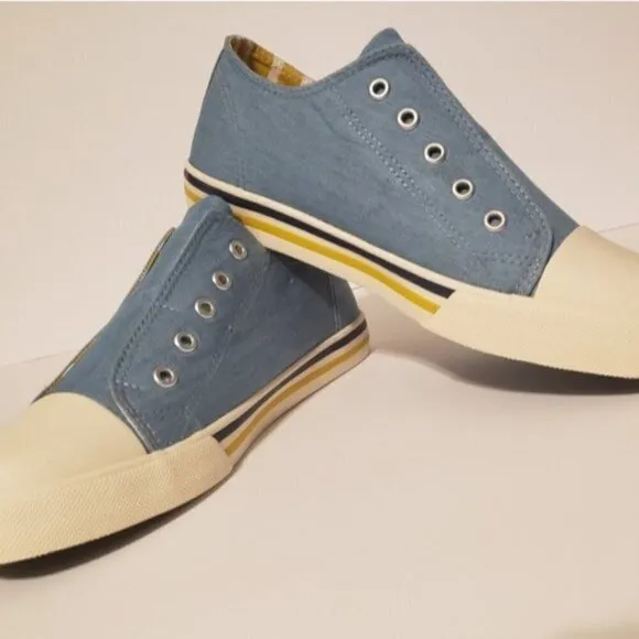 Mini Boden blue slip on shoes 37 / 5  Boy New