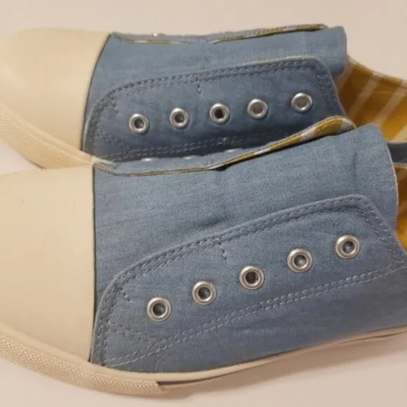 Mini Boden blue slip on shoes 37 / 5  Boy New
