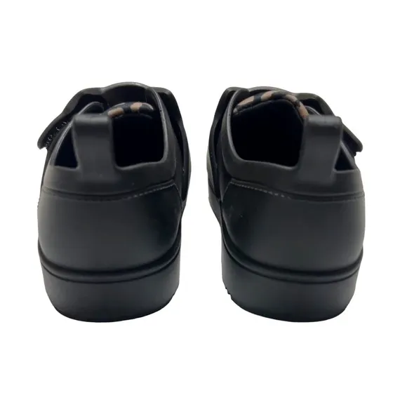 Mini Melissa Black Cat Jelly Trainer Shoes Size 8
