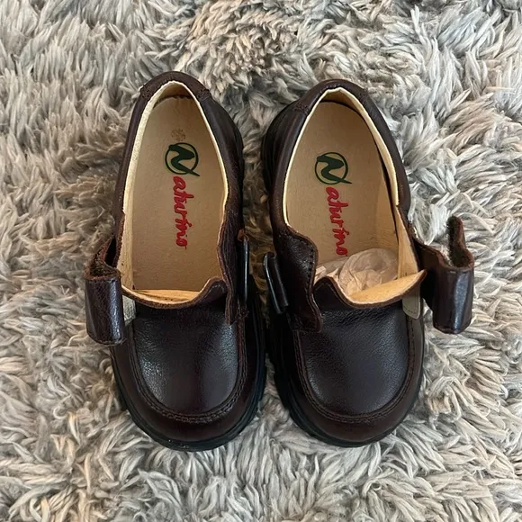 Naturino Brown Leather Oxford Shoes