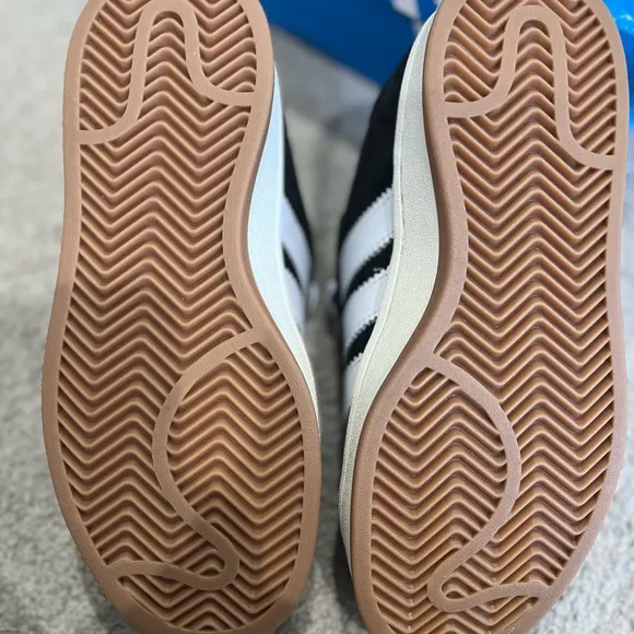 NEW Adidas Campus 00 Black with White Stripes Sneakers - Size 4 Big Kid/Women’s