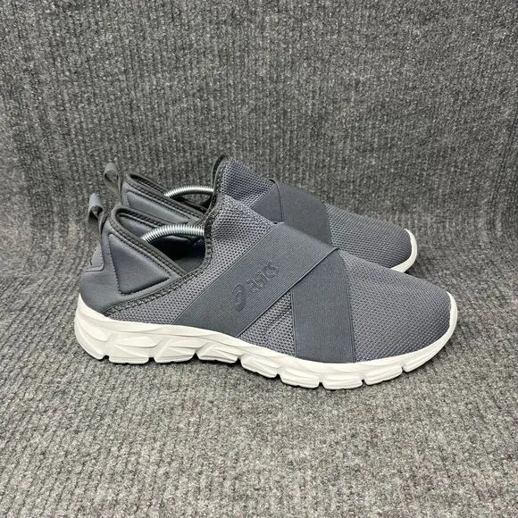 NEW ASICS Quantum Lyte Slip On Athletic Shoes Grey Mens Size 12