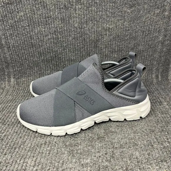 NEW ASICS Quantum Lyte Slip On Athletic Shoes Grey Mens Size 12