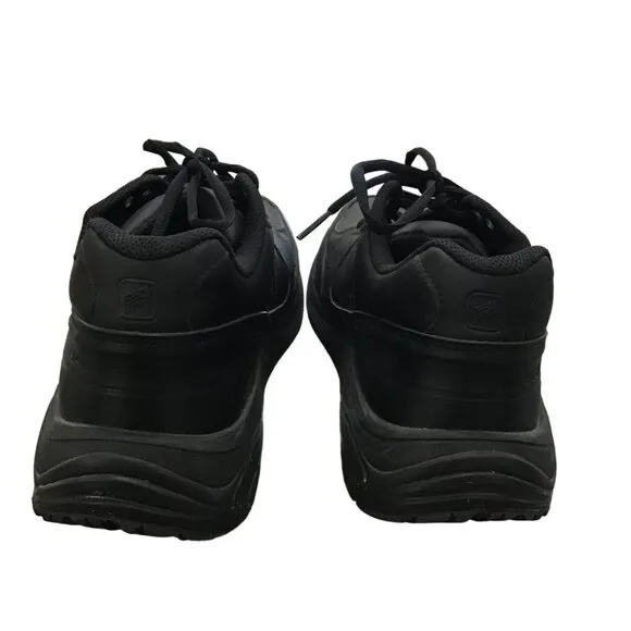 NEW BALANCE- MENS BLACK LEATHER LOW TOP WALKING SHOES MW928BK SIZE 12