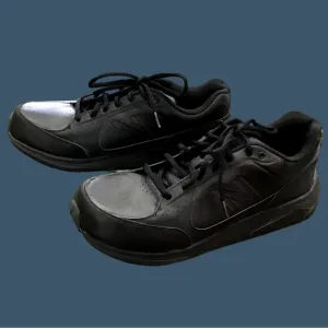 NEW BALANCE- MENS BLACK LEATHER LOW TOP WALKING SHOES MW928BK SIZE 12