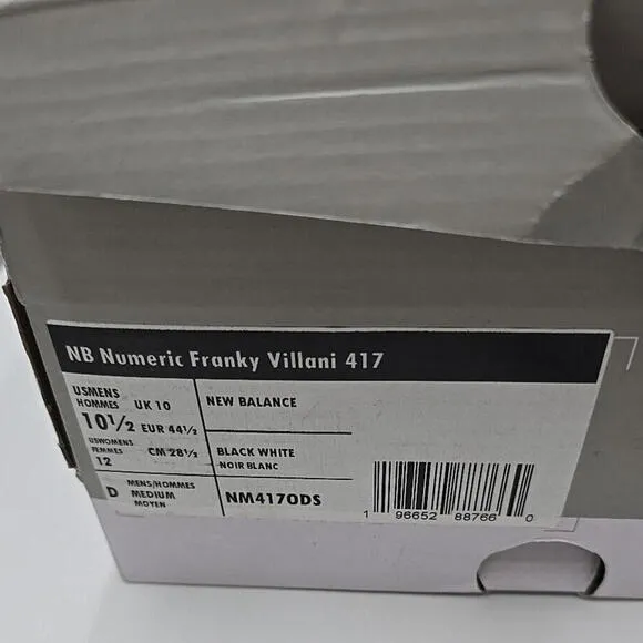 New Balance Numeric 417 Franky Villani Men black/white 10.5