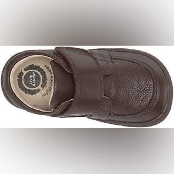 NEW Boy’s Livie &amp; Luca Maverick Leather Shoes Size 5M Infant Mocha