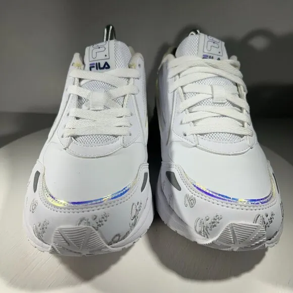 NEW BTS FILA VOYAGER COLLECTION WAVELET OG SHINE Mens Leather Shoes Size 8 White