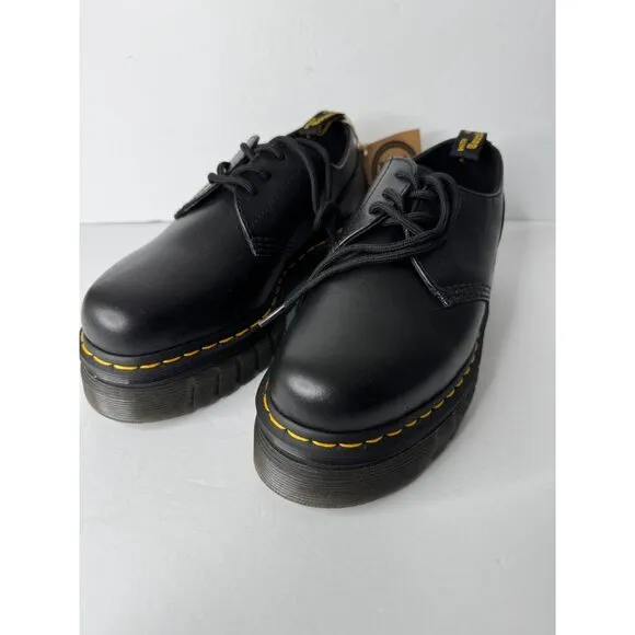 NEW Dr. Martens Audrick Nappa Leather 3-Eye Platform Shoe Size EU 39 US 8 UK 6