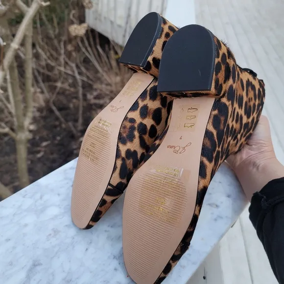 New! J Crew sz 7 7.5 Roxie Cap-toe Ankle Boots Calf Half Leopard Cheetah NWT
