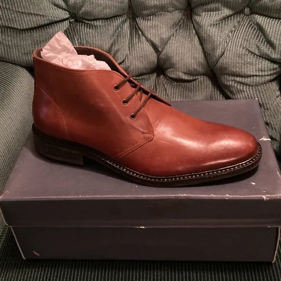NEW Joseph Abboud mens leather boot shoes Burk sz 11