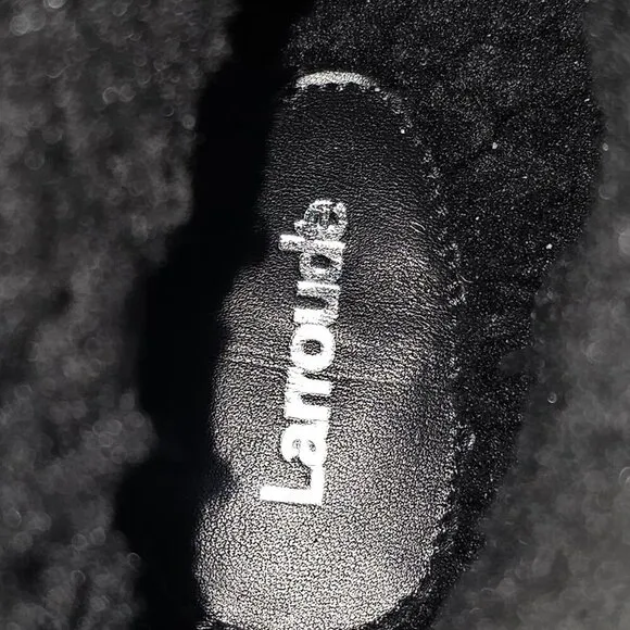 NEW Larroude Vail Ankle Bootie Black White Tweed Leather Size 9