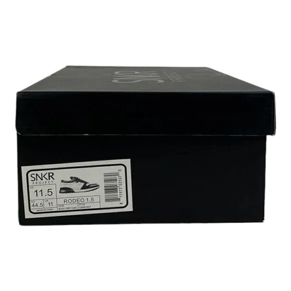 New Men SNKR Project Fashion Sneakers  Rodeo 1.5 Black Grey Camo Shoes US 11.5