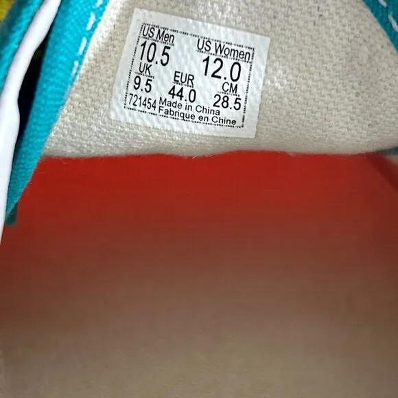 NEW Vans Mens Size 10.5 Comfycush Era Customs Shoes Sneakers Orange Yellow Skate