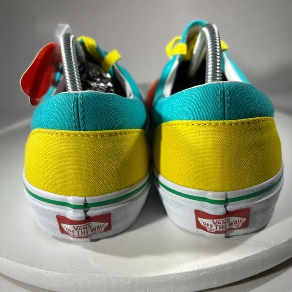 NEW Vans Mens Size 10.5 Comfycush Era Customs Shoes Sneakers Orange Yellow Skate