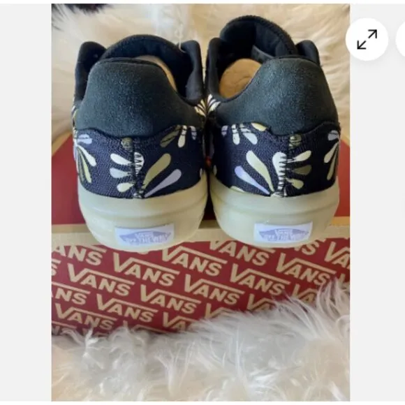 New  WOMEN'S VANS EVDNT ULTIMATE Waffle Skate Shoes  Divine Floral Black Size 7
