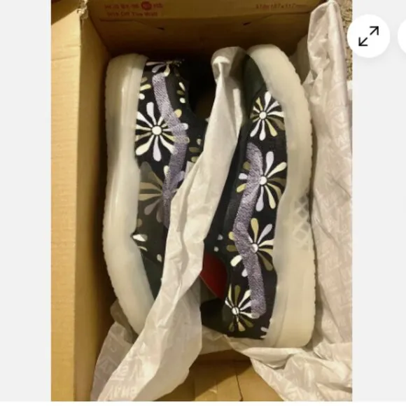 New  WOMEN'S VANS EVDNT ULTIMATE Waffle Skate Shoes  Divine Floral Black Size 7