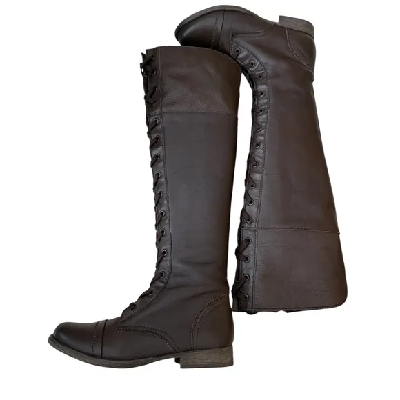 NEW Zigi Girl &quot; Future &quot; Brown Suede Leather Knee High Boots Size 6M