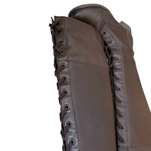 NEW Zigi Girl &quot; Future &quot; Brown Suede Leather Knee High Boots Size 6M