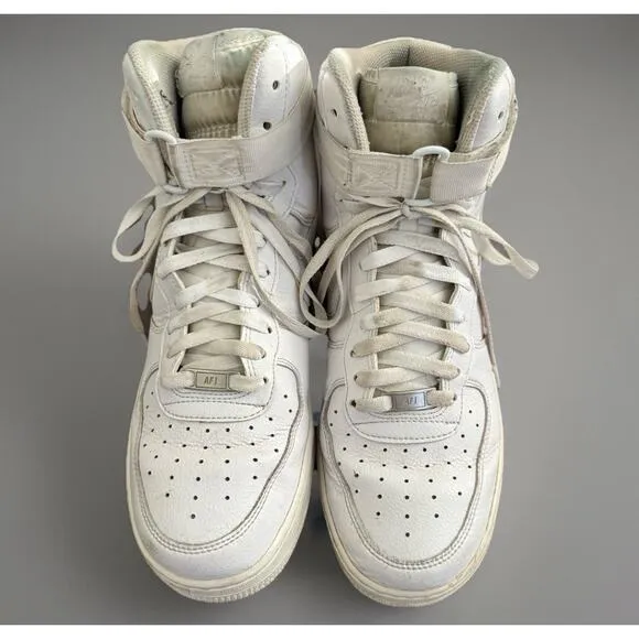 Nike AF1 Mid High Tops White Size 12
