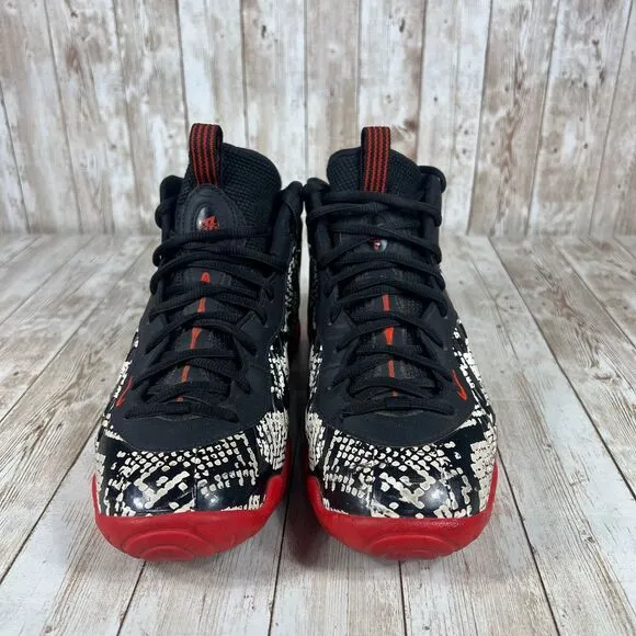 Nike‎ Air Foamposite One Boys Size 6.5Y Black Athletic Shoes Sneakers 644791-104