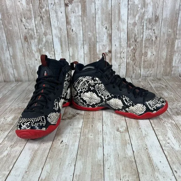 Nike‎ Air Foamposite One Boys Size 6.5Y Black Athletic Shoes Sneakers 644791-104
