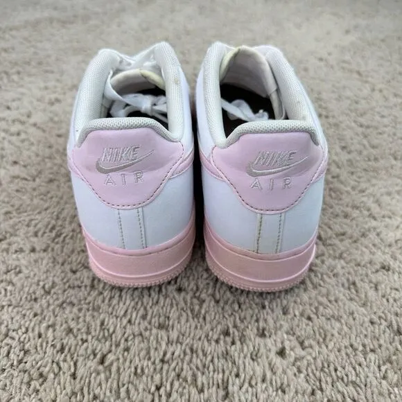 Nike Air‎ Force 1 Shoes Low Tops White Pink Sole (CV7663-100) Youth Size 7Y