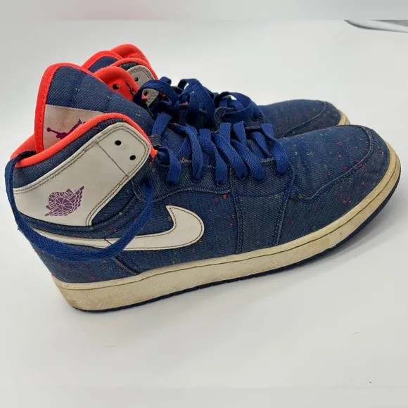 NIKE AIR JORDAN 1 RETRO HIGH GG‎ DEEP ROYAL BLUE  Sz 9y Mens Sz 9 Women’s 10.5
