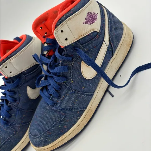NIKE AIR JORDAN 1 RETRO HIGH GG‎ DEEP ROYAL BLUE  Sz 9y Mens Sz 9 Women’s 10.5