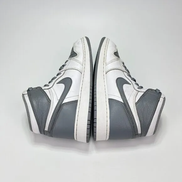 Nike Air Jordan 1 Retro High OG Gray White Shoes 575441-037 Youth Size 6.5