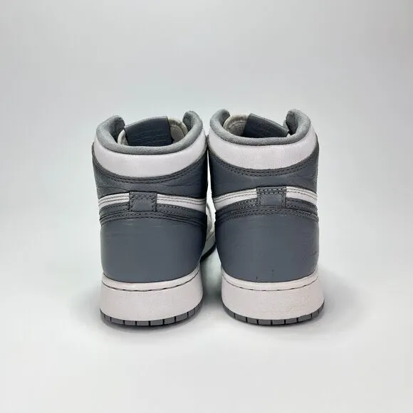 Nike Air Jordan 1 Retro High OG Gray White Shoes 575441-037 Youth Size 6.5