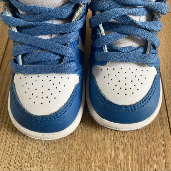 Nike Air Jordan 1 Retro High OG TD 'True Blue' Infant Toddler Shoes Size 4c