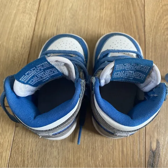 Nike Air Jordan 1 Retro High OG TD 'True Blue' Infant Toddler Shoes Size 4c