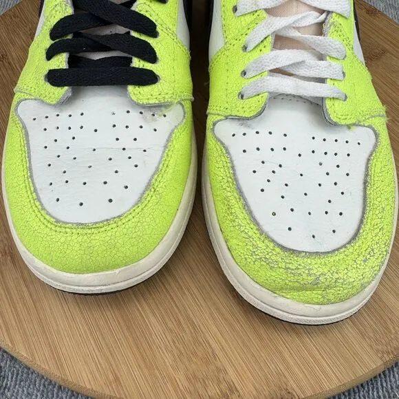 Nike Air Jordan 1 Retro Visionaire Shoes Mens Size 7 Yellow Basketball Sneakers