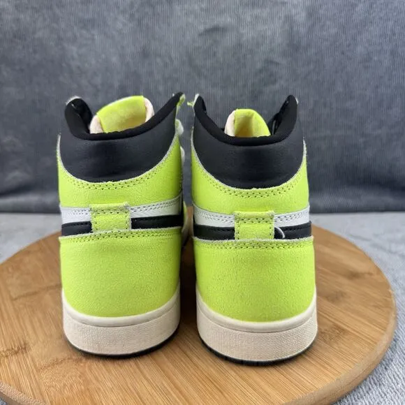 Nike Air Jordan 1 Retro Visionaire Shoes Mens Size 7 Yellow Basketball Sneakers