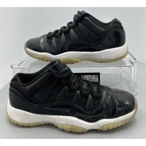 Nike Air Jordan 11 Retro 72-10 Black Basketball Shoes 528896-001 Youth Size 5.5Y