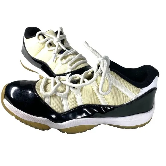 Nike Air Jordan 11 Retro Concord Low Sneakers Mens 12 Black &amp; White  528895-153