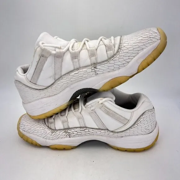 Nike Air Jordan 11 Retro Jubilee White Platinum Shoes 897331-100 Men Size 8.5Y